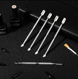 ที่ดันเล็บหนังกำพร้าแบบสองด้านที่ดันเล็บสเตนเลสสตีลของญี่ปุ่น8ชิ้น - Product Image 2