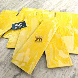 Losa de piedra turquesa azul pulida de alta calidad con patrón de telaraña Natural para hacer incrustaciones de joyería con mango de cuchillo y proyecto artesanal - Product Image 3