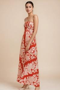 Robe longue d'été en coton indien fait à la main sans manches pour femmes tenue de soirée personnalisée avec caractéristique translucide ODM Supply Sale - Product Image 4