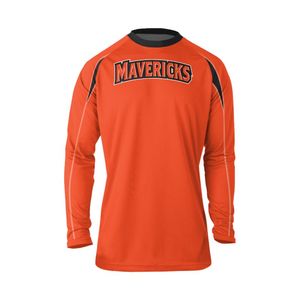 Poliéster Spandex Running Impresión reflectante Gimnasio Deportes Camiseta Hombres Camiseta de manga larga a granel - Product Image 6