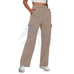 <b>Womens</b> Cotton Active Wear Solid Color <b>Fleece</b> Flares Track Pants Sweatpants Warm Winter <b>Fleece</b> <b>Jogger</b> Pants With Deep Pockets - Product Image 4