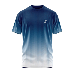 เสื้อยืดระบายอากาศได้ดีแบบกำหนดเองสำหรับกีฬาโพลีเอสเตอร์สแปนเด็กซ์เสื้อยืดผู้ชายชุดเล่นฟุตบอลโรงงานในเวียดนาม - Product Image 2