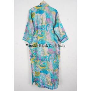 Unique Handmade Elegant Vintage Japanese <b>Silk</b> Floral <b>Kimono</b> Robe Women Bohemian Long Summer Wedding Jacket Bikini Cover - Product Image 5