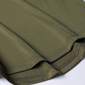 T-shirt tricoté en polyester/coton à ourlet incurvé pour hommes Streetwear décontracté à séchage rapide et respirant pour le fitness et le quotidien - Product Image 4