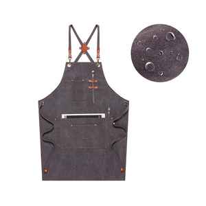 Kitchen Waterproof Oil-Proof <b>Apron</b> for Home Use, <b>Aprons</b> with Pockets, Polycotton Stain-Resistant Kitchen <b>Aprons</b>, <b>Cooking</b> <b>Aprons</b> - Product Image 5