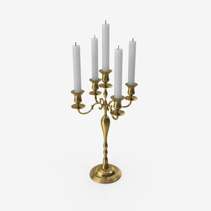 3 Arm Metal Candle Stand <b>Candelabra</b> - Product Image 5