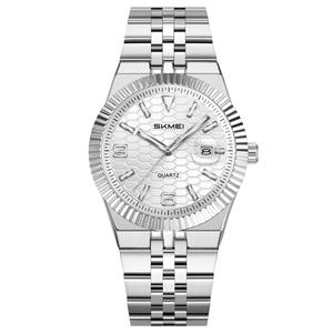 Reloj de hombre OEM con logotipo personalizado, reloj de cuarzo de lujo de alta calidad, reloj de pulsera de acero inoxidable resistente al agua, venta al por mayor de fábrica - Product Image 4