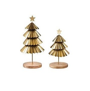 Ornements de décoration de table enduits d'or Ornements de noël de table modernes de haute qualité élégants pour la décoration intérieure - Product Image 1