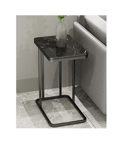 Nueva mesa auxiliar de acero inoxidable hecha a mano con 2 capas superiores con acabado de hierro negro usado en el hogar Hotel a precio al por mayor - Product Image 5