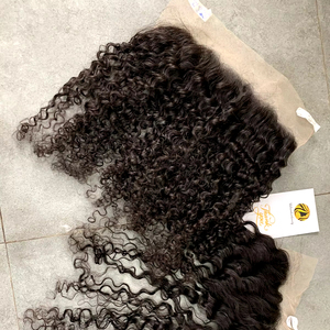 Vente en gros HD Luxe Dentelle Vietnamien Remy Cheveux Trame Unique Perruque Naturel Noir et Bouclés Pré-plumé Bleach Noeuds - Product Image 1