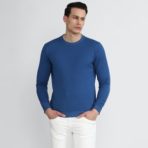 Sudadera de cuello redondo de gran tamaño de algodón 100% para hombre de calidad caliente, secado rápido, transpirable, diseño liso, estampado de capucha, patrón de ropa de invierno - Product Image 4