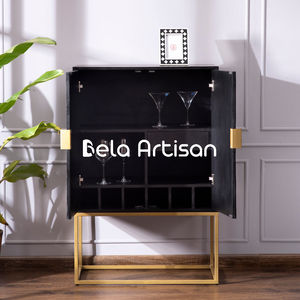 Mesitas de Noche Modernas de Madera Shminyu con Almacenamiento para Apartamento, Dormitorio, Hotel, Ecológicas, Decorativas, Estilo Bela Artesanal - Product Image 4