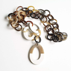 Collar de Cuerno de Búfalo Pulido Ecológico de Primera Calidad, Joyería de Boda de Cuerno Natural, Precio al por Mayor - Product Image 2