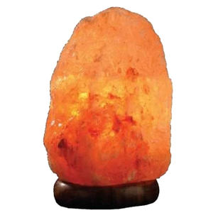 Vente chaude Lampe Au Sel Naturel De L'Himalaya En Gros Base En Bois pour La Décoration De La Chambre Sculpté À La Main Pure Rock Lampes Au Sel Rougeoyant - Product Image 4