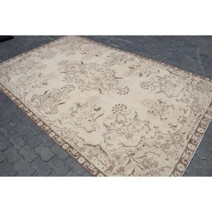 Tapis turc surdimensionné de 6,7 x 10,6 pieds, tapis persan vintage brun - Product Image 2