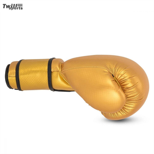 Optimice su rendimiento con los guantes de boxeo de grado profesional Material de cuero de alta calidad de color dorado según la elección del jugador - Product Image 5