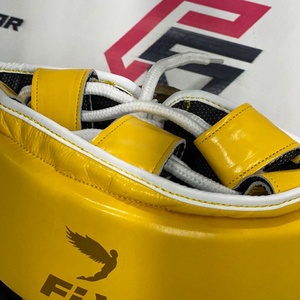 Nouveau design Équipement d'entraînement de boxe jaune, protège-tête réglable à lacets, logo personnalisé OEM ODM, pour Kickboxing, Sparring, MMA - Product Image 6