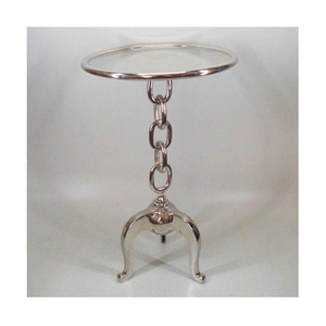 2025 Tabouret latéral contemporain en aluminium de qualité supérieure Table basse Duo Finition martelée artisanale pour les espaces d'hôtel et de salon - Product Image 6