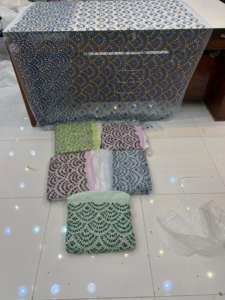 Pañuelo para la Cabeza de Seda George con Cuentas, Estilo Nuevo 2021, Todos los Colores, Tela India George, Ropa Africana para Adultos, Moda - Product Image 3