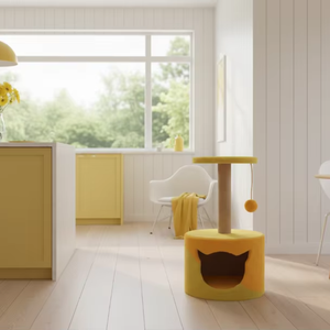 ที่ลับเล็บแมวคุณภาพสูง ยี่ห้อ Amistar รุ่น Yellow Dream สำหรับแมวทุกขนาด - Product Image 1