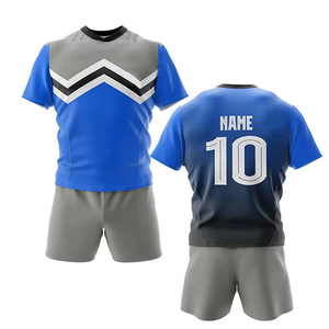 Trending 100% poliéster hecho a medida Rugby uniforme transpirable manga corta conjunto de ropa deportiva - Product Image 4