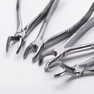 Meilleures ventes en gros, forceps d'extraction dentaire de haute qualité, ensemble d'instruments chirurgicaux en acier inoxydable, poignée rembourrée de luxe, CE - Product Image 3