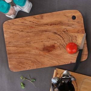 Tabla de cortar de madera ecológica de alta calidad, hecha a mano con incrustaciones de mármol duraderas, para servir y cortar en la cocina. - Product Image 1