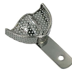 ถาดอัดรูปแบบแมนนวลสำหรับงานทันตกรรม คุณภาพระดับพรีเมียม ผลิตจากสแตนเลสสตีล ใช้ซ้ำได้ เป็นมิตรต่อสิ่งแวดล้อม ดีที่สุด - Product Image 1