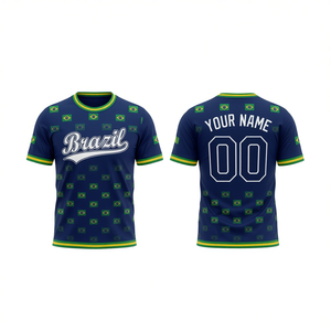 Conjunto de Camiseta de Fútbol Unisex para la Copa Mundial de Fútbol Brasil 2036, Diseño con la Bandera, para Aficionados al Fútbol, Varios Colores, Regalo para el Día del Partido - Product Image 2