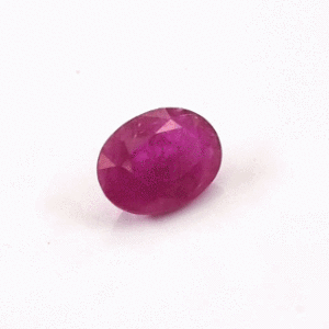 Rubí de Mozambique Sin Tratar, 5.51 Quilates, Corte Brillante Natural, Efectos Ópticos Calibrados, Color Rojo Rosado, Calidad Fina Premium, 8mm - Product Image 2