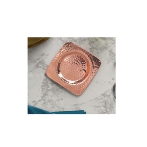 Hammered design metal <b>drink</b> <b>coasters</b> with elegant copper finished ideal <b>for</b> home and bar decoration - Product Image 1