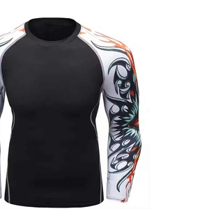 Rashguard Profesional de Compresión para Adultos, Sublimado, de Spandex, para BJJ, MMA, Jiu Jitsu, para Hombre, Venta al Por Mayor - Product Image 3