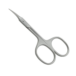 Ciseaux de beauté faits à la main KOUNAIN 10 cm, en acier inoxydable courbé, pour droitiers, durables, pour le soin des ongles, des cuticules et des poils du visage - Product Image 4