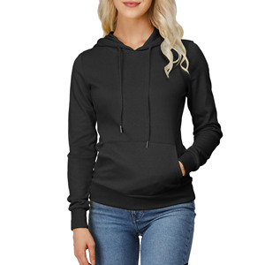 Vente en gros de sweats à capuche surdimensionnés avec logo imprimé personnalisable pour femme sweats à capuche vierges en tricot épais sweat à capuche décontracté pour femmes polaire - Product Image 1