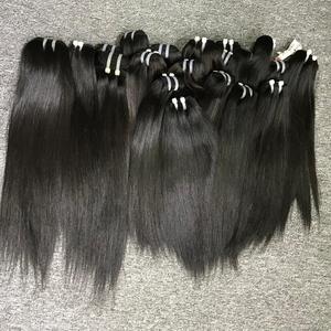 100% Vietnamien Remy Extensions de Cheveux Humains Machine Double Trame Os Droite Trame Cheveux Frontal Bundle HD Dentelle VQ Cheveux Jessica - Product Image 1