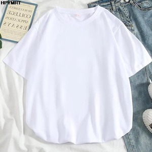 Hipster mujer moda blanco rosa manga corta Camiseta 2025 Primavera Verano camiseta mujer ropa Tops Camisetas Mujer - Product Image 1
