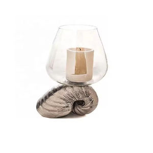 Support votif en métal aluminium doré à 3 bougies fait à la main Design élégant pour la décoration de table de Noël Mariages Bougie lumineuse en verre - Product Image 5