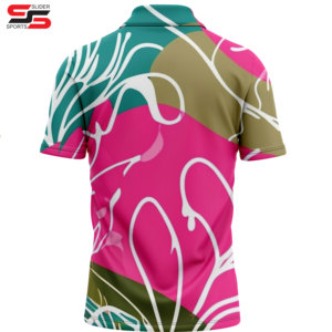 Camiseta de hombre de malla de alta calidad con sublimación pura, venta al por mayor, dos botones, 100% poliéster, camiseta Polo para hombre, hecha a medida - Product Image 2