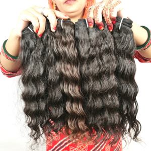 Pas cher 100% Couleur Naturelle Noir Bundle Kinky Silky wave Deep Wave Remy Extensions de Cheveux Humains Indiens pour Femmes - Product Image 2
