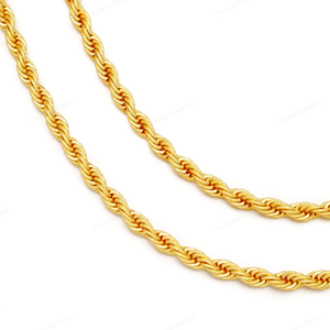 Collier pour homme en argent sterling 925 de haute qualité plaqué or jaune, élégant, tendance, hip-hop, chaîne torsadée, personnalisable - Product Image 3