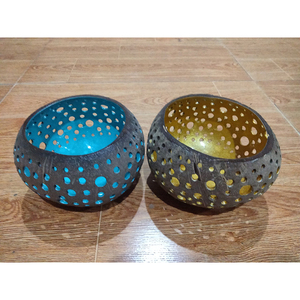 ชามเปลือกมะพร้าวขนาดใหญ่สำหรับตลาด EU เป็นมิตรกับสิ่งแวดล้อมและปลอดภัยสำหรับอาหาร เส้นผ่านศูนย์กลาง 15.5 ซม. x สูง 8 ซม. งานฝีมือหงดัง รุ่น LB1706-09 - Product Image 1