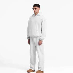 Sudadera con Capucha para Hombre, 100% Algodón, de Alta Calidad, con Bordado y Cuentas, Diseño a Cuadros Teñido, Antiarrugas, con Bolsillos de Forro Polar - Product Image 4