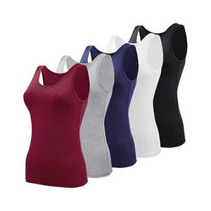 Camisolas Básicas para Mujer, sin Mangas, Transpirables, Informales, para Combinar, de Algodón/Poliéster, Personalizables - Product Image 6