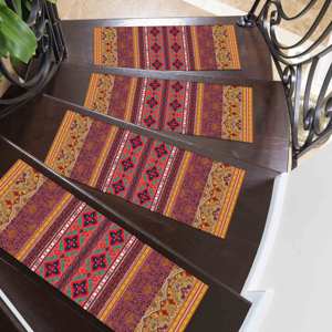 Alfombra Étnica, Alfombra Estampada con Diseño Kilim, Estilo Navajo, Moderna - Product Image 2