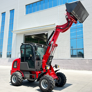 Untuk Diesel kuat 4-roda pemuat ujung depan 1 Ton nilai beban dengan <span class=keywords><strong>Joystick</strong></span> kontrol teleskop - Product Image 5