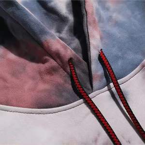 Última moda de los hombres sudaderas con capucha High Street Casual pulóver personalizado estampado gráfico bordado OEM forrado liso sólido - Product Image 4