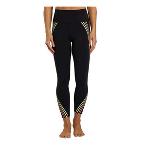 Leggings de yoga pour femmes sans couture antibactériens avec contrôle du ventre, ajustement extensible, taille élastique - Product Image 1