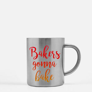 Taza Navideña Dorada y Plateada para Panaderos - Product Image 2