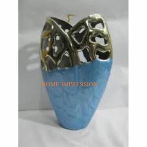 Shiny Gold and Copper Polished Different Color <b>Flower</b> Tall Vases Set of 2 Wedding <b>Table</b> <b>Top</b> Unique Luxury Vases and Pot <b>for</b> Sale - Product Image 5