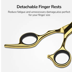 Ciseaux à effiler les cheveux pour salon de coiffure, outil de coiffeur, acier inoxydable, ciseaux à effiler professionnels pour barbier - Product Image 6